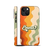 Lisen Retro Name Wave 2-Layer Durable Phone Case Compatible with Apple iPhone 17 Pro