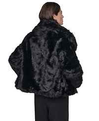 Dkny Women's Short Faux Fur Coat