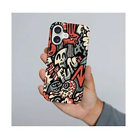 Lisen Phone Case Compatible with Apple iPhone 17, 2-Layer Durable, Skull Riot