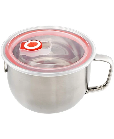Piscifun 18 8 Stainless Steel Leak Proof Lunch Box With Handle Lid Induction Cooker Safe Food Storage Bowl