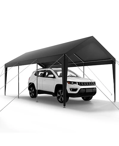 Yiortwo 10 x 20 Feet Carport Canopy, Heavy Duty Portable Car Garage Shelter Tent
