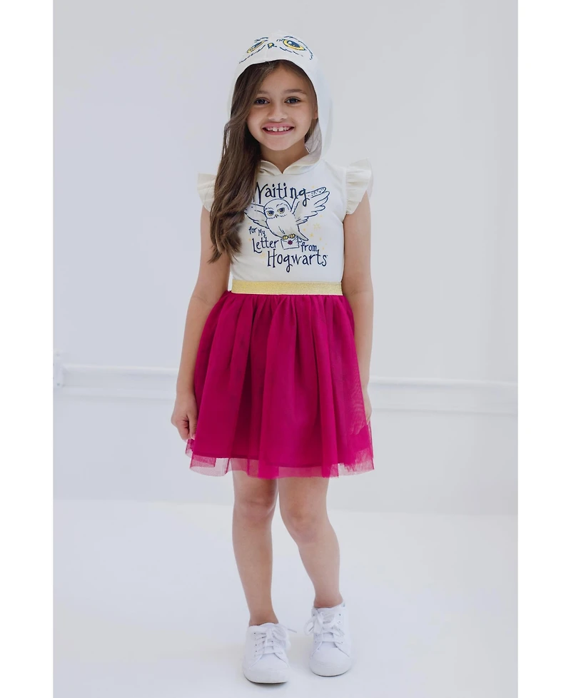 Harry Potter Hedwig Owl Girls Mesh Tulle Dress Purple Toddler| Child