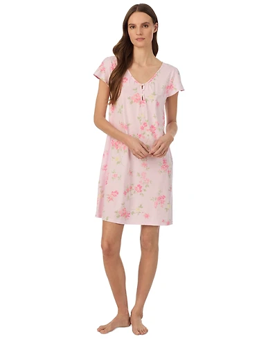 Lauren Ralph Lauren Women's Flutter-Sleeve V-Neck Gown