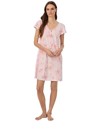 Lauren Ralph Lauren Women's Flutter-Sleeve V-Neck Gown