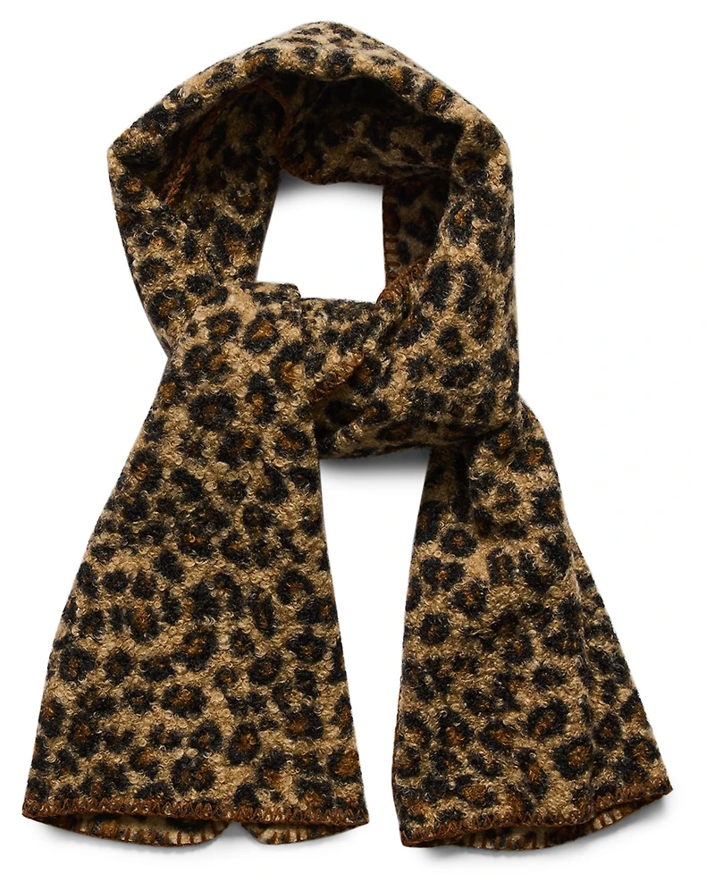 Steve Madden Animal Print Sherpa Scarf