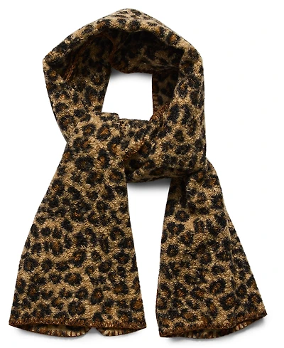 Steve Madden Animal Print Sherpa Scarf