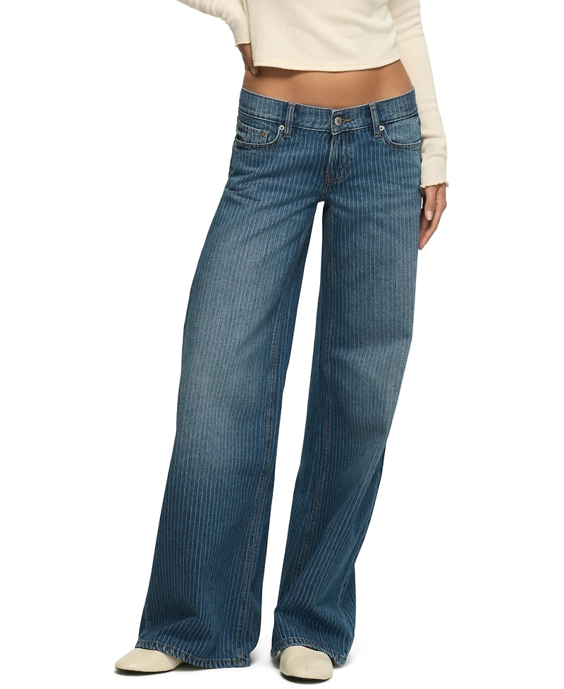 Lucky Brand Women's Legend Super-Low-Rise Ultra-Wide-Leg Jeans