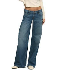 Lucky Brand Women's Legend Super-Low-Rise Ultra-Wide-Leg Jeans