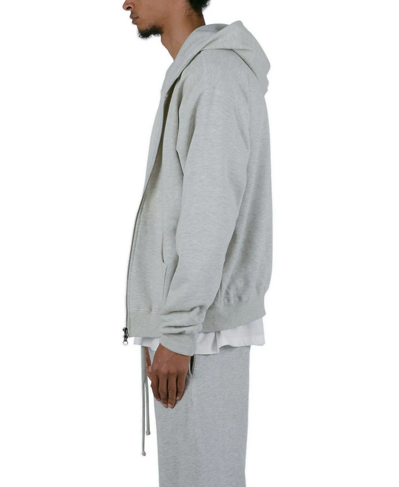 mnml Men's Basic Full-Zip Relaxed-Fit Heavyweight-Cotton Hoodie
