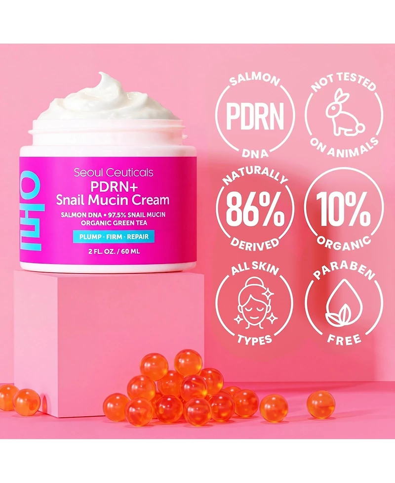 Seoul Ceuticals Korean Pdrn Salmon Dna + Snail Mucin Cream