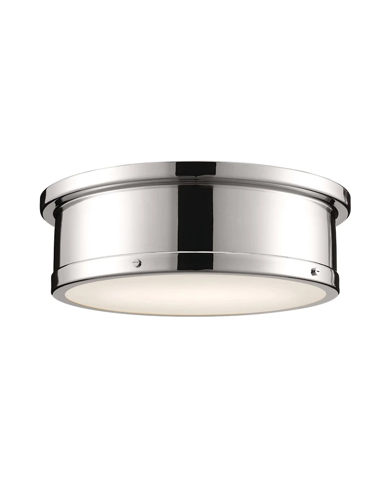 Kichler Serca 18" Wide Nickel Finish Flush Mount Ceiling Light