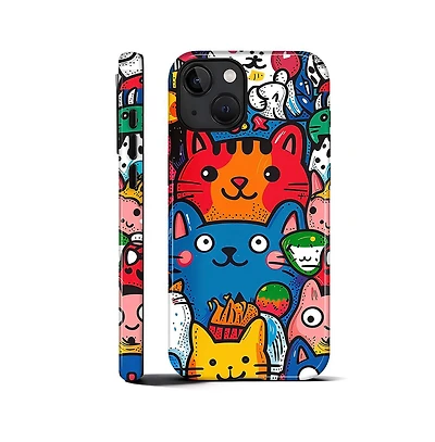 Lisen Happy Cat Friends 2-Layer Phone Case Compatible with Apple iPhone Air