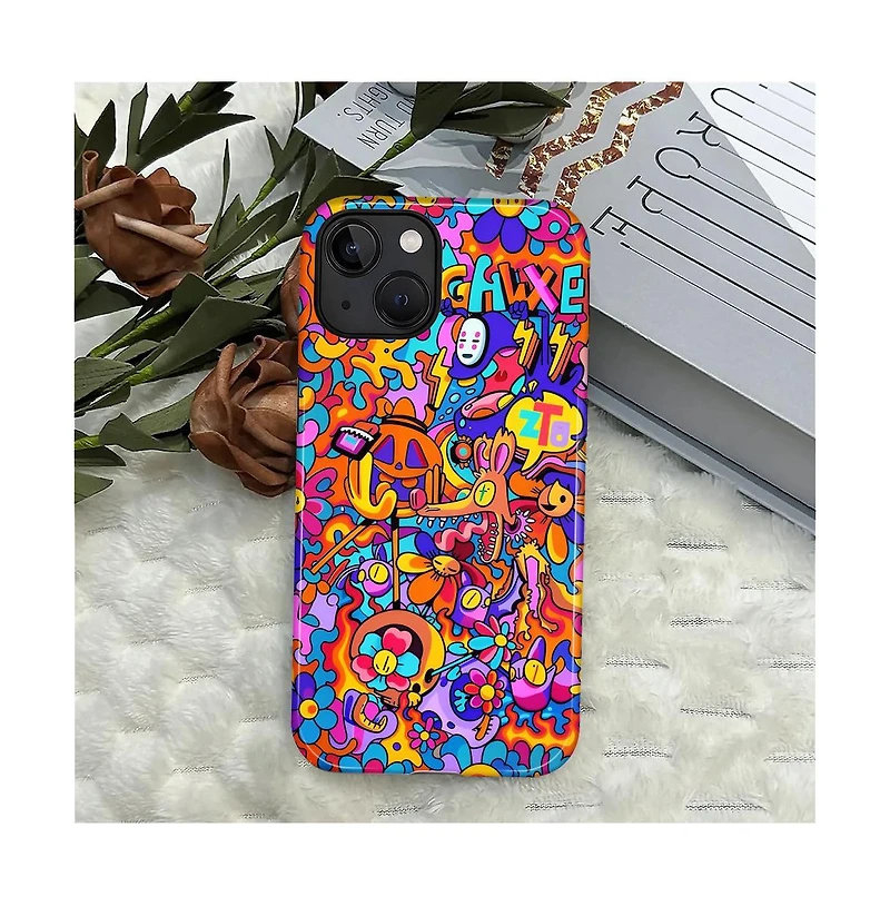 Lisen Psycho Garden Raised-Camera-Ring 2-Layer Phone Case for Apple iPhone 17 Pro Max