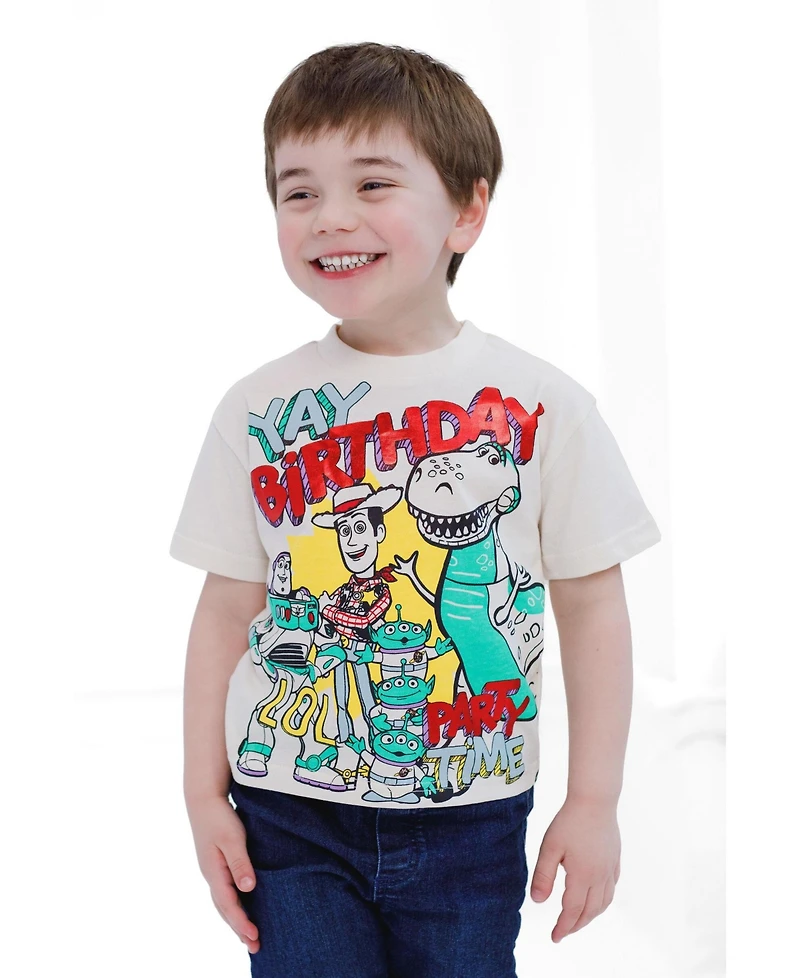 Toy Story Boys' Short Sleeve Birthday T-Shirt