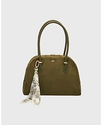 Fable England Amelia Faux Suede Shoulder Bag