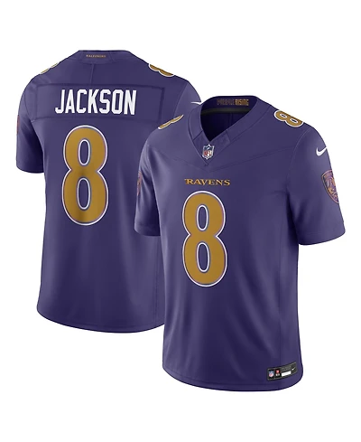 Nike Men's Lamar Jackson Purple Baltimore Ravens Alternate Vapor F.u.s.e. Stitched Limited Jersey