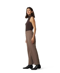 Cable & Gauge Women's Slim Leg Pintuck Pant