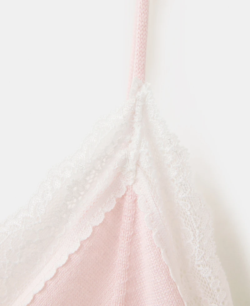 Mango Women's Lace V-Neck Camisole