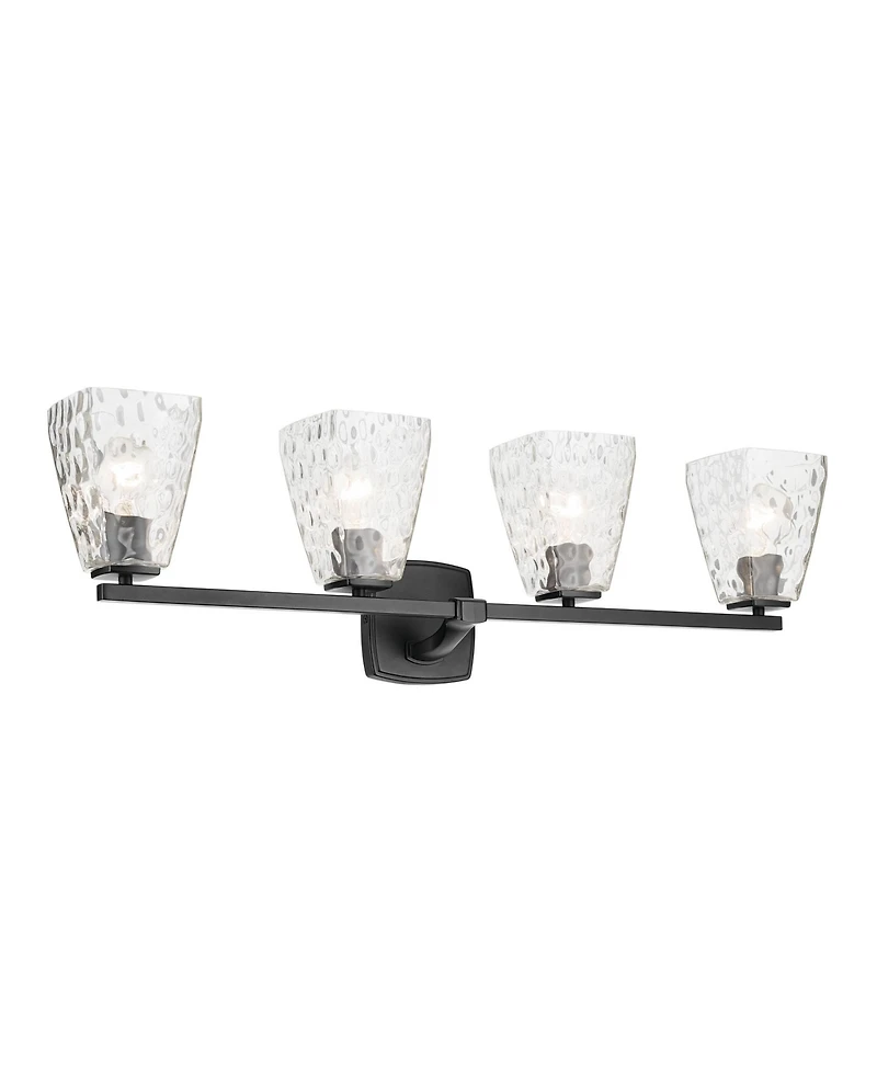 Kichler Marant Bath 4Lt with Clear Water Glass
