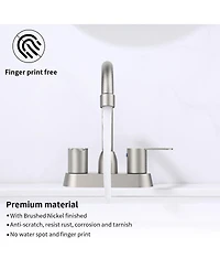 Phying 2 Handles Bathroom Sink Faucet Brushed Nickel Centerset Rv Bathroom Faucet
