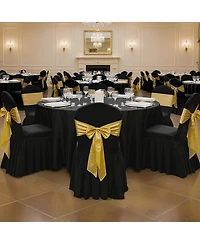 Slickblue 30 Pack Polyester Spandex Chair Covers, Stretch Fit Slipcovers for Wedding Reception Chairs