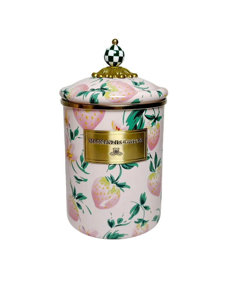MacKenzie-Childs Strawberry Medium Canister
