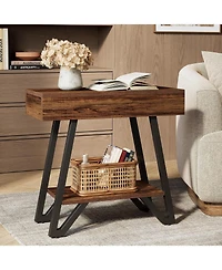 Tribesigns End Side Table, Narrow Couch Arm Side Table, Small Bedside