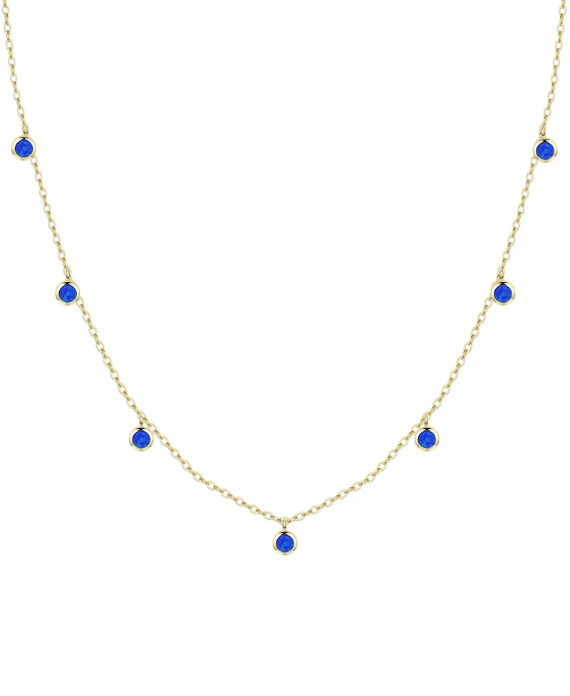 Kamaria Dew Drops Necklace with Lab Grown Opal