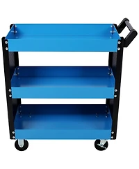 Streamdale Furniture 3 Tier Rolling Tool Cart with Pegboard