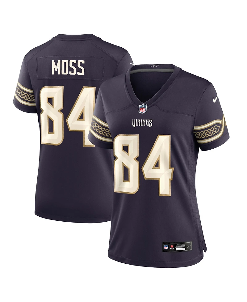 Nike Women's Randy Moss Purple Minnesota Vikings 2026 Rivalries Collection Game Jersey