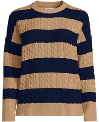Lands' End Women's Drifter Classic Cable Sweater