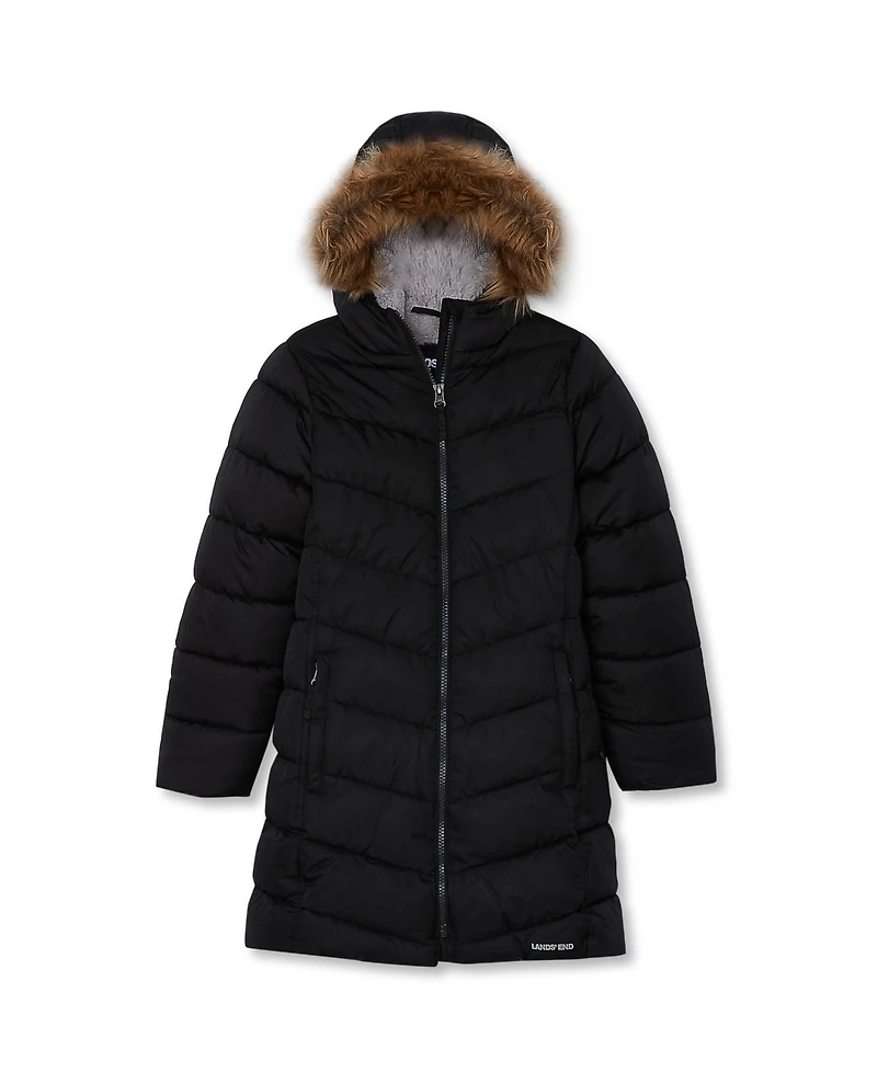 Lands' End Girls Fleece Lined Parka