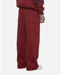 Carre Men's Varsity Oversized Wide-Leg Track Pants