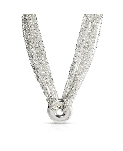 Pre-Owned Tiffany & Co Sterling Silver Multi-Strand Circle Necklace