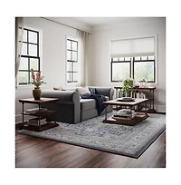 Jofran Larson Modern Industrial Square Solid Wood End Table with Storage Shelves