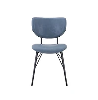 Jofran Contemporary Modern Faux Leather Split-Back Upholstered Dining Chair (Set of 2)