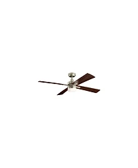 Kichler 52 Lija Brushed Nickel Ceiling Fan with Blades