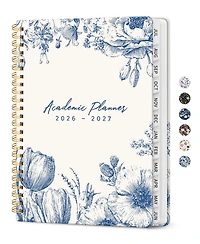 Danrong Academic Planner Monthly Weekly Hardcover Organizer for School Office Home