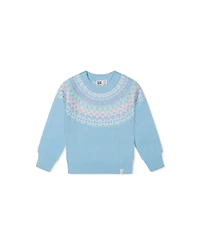 Deux par Deux Toddler Girls' 2T-5T Apres-Ski Fair Isle Knit Sweater
