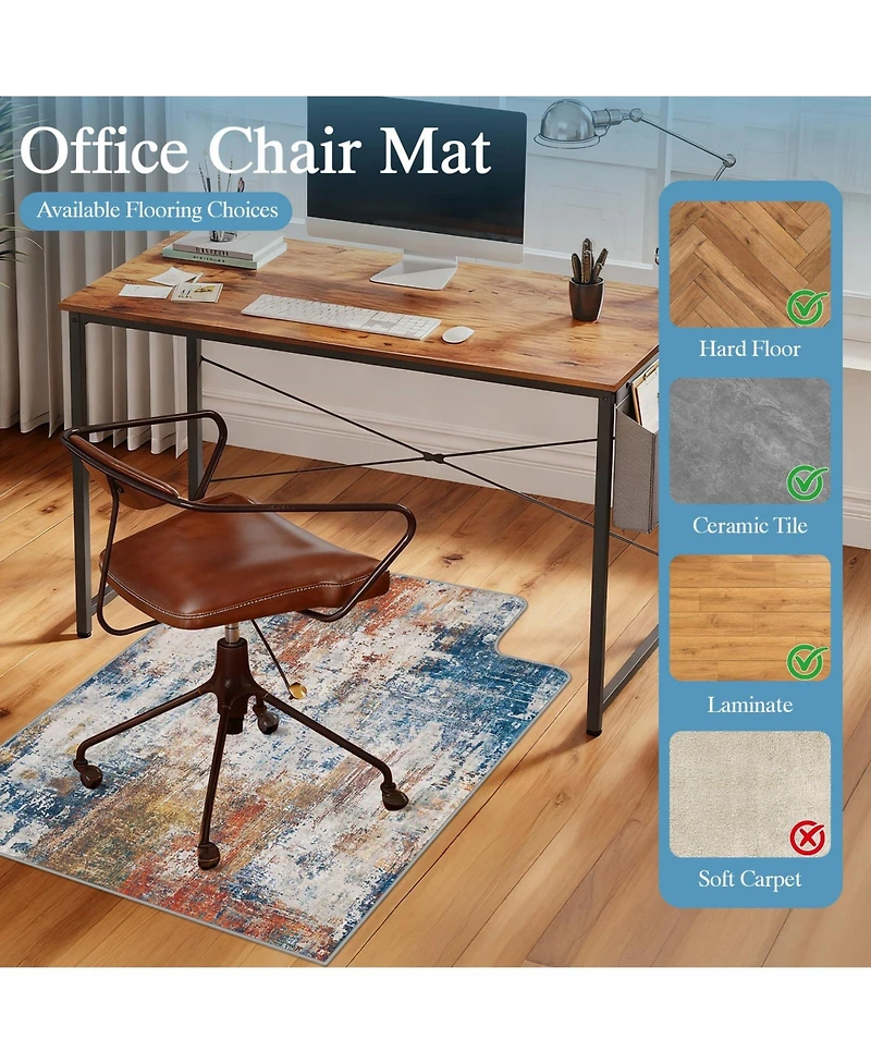 Danrong Heavy Duty Office Chair Mat For Hardwood Floors And Tile Floor Protector