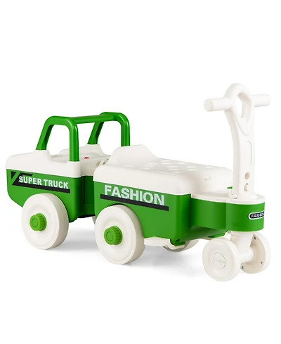 Costway 4-in-1 Ride-On Push Car with Music and Under-Seat Storage, 45 lbs, Ages 18 Months-5 Years