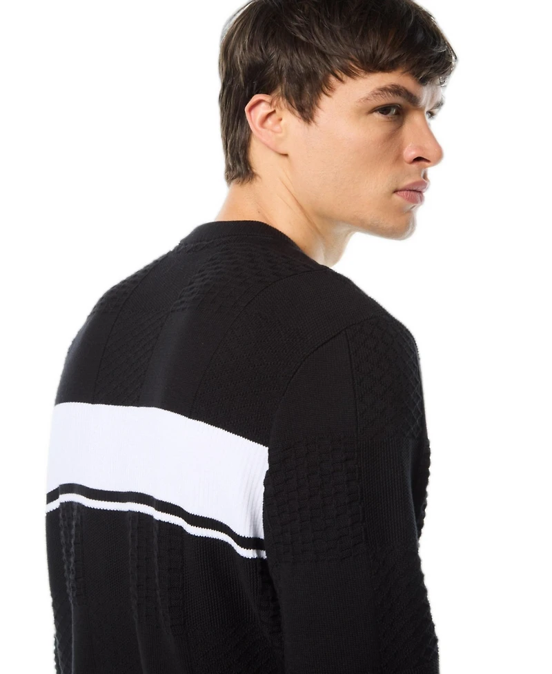 Sergio Tacchini Men's Storia Stripe Crewneck Sweater