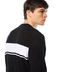 Sergio Tacchini Men's Storia Stripe Crewneck Sweater