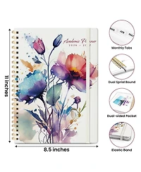 Danrong Academic Planner Monthly Weekly Year Hardcover Organizer For School Office Home