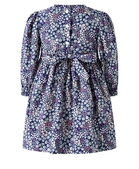 Rachel Riley Toddler Girls' 2T-5T Wild Floral Long-Sleeve Fit & Flare Dress