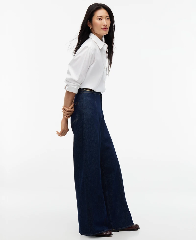 Tommy Hilfiger Women's Indie High-Rise Wide-Leg Jeans