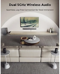 Ultimea Skywave Series 7.1.4ch Professional Wireless Surround Sound System for Tv, 980W Dolby Atmos Sound Bar with 10" Wireless Subwoofer