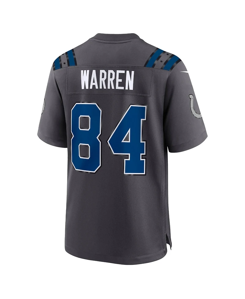 Nike Men's Tyler Warren Anthracite Indianapolis Colts 2026 Rivalries Collection Game Jersey