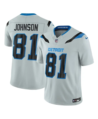 Nike Men's Calvin Johnson Silver Detroit Lions 2026 Rivalries Collection Vapor F.u.s.e Stitched Limited Jersey