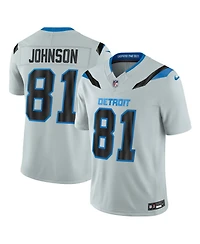 Nike Men's Calvin Johnson Silver Detroit Lions 2026 Rivalries Collection Vapor F.u.s.e Stitched Limited Jersey